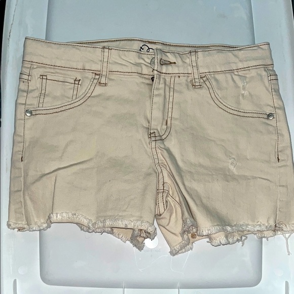Children’s Art Class Cream Denim Shorts Size 14 - Picture 1 of 6